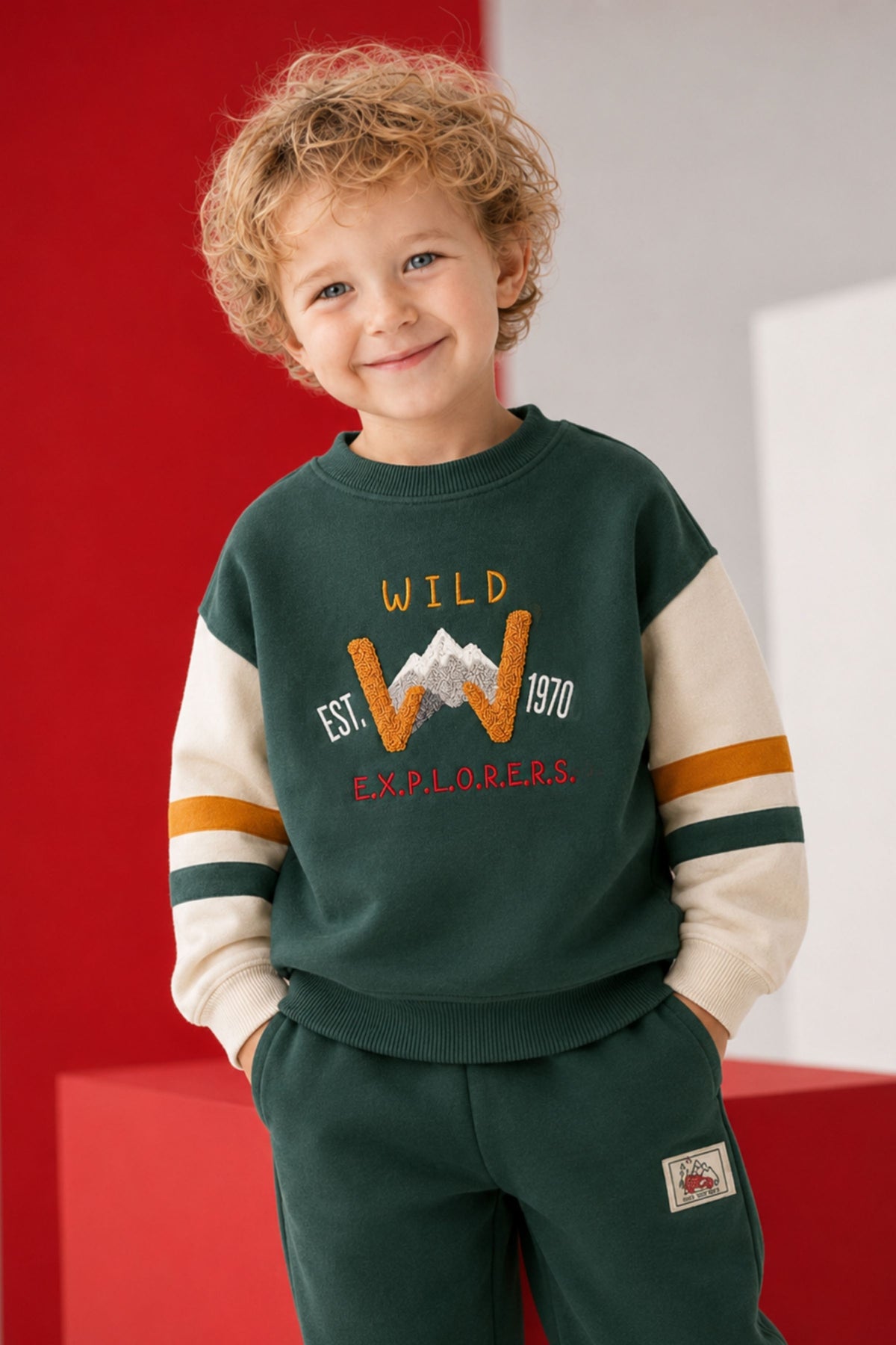 Erkek Çocuk İki Renkli Sweatshirt