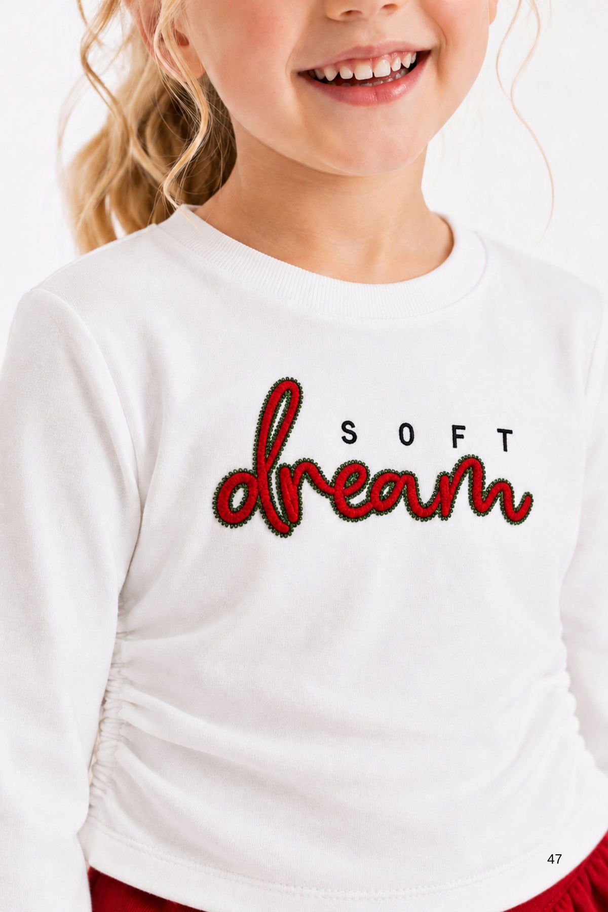 Kız Çocuk Nakışlı Tshirt Ve Şort Etek