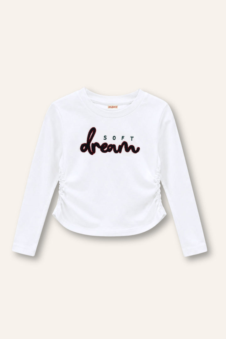Kız Çocuk Nakışlı Tshirt Ve Şort Etek