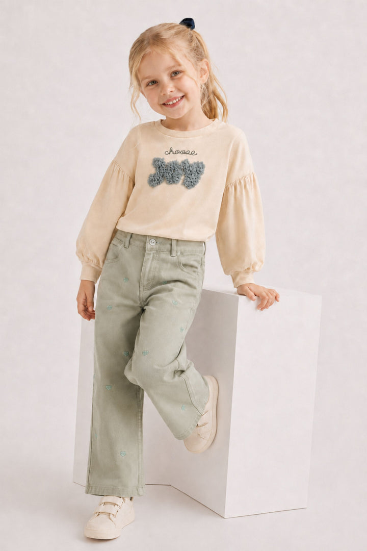Kız Çocuk Gabardin Pantolon