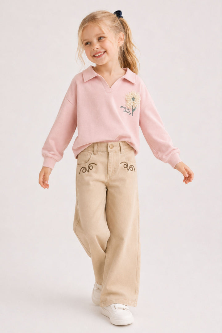Kız Çocuk Gabardin Pantolon