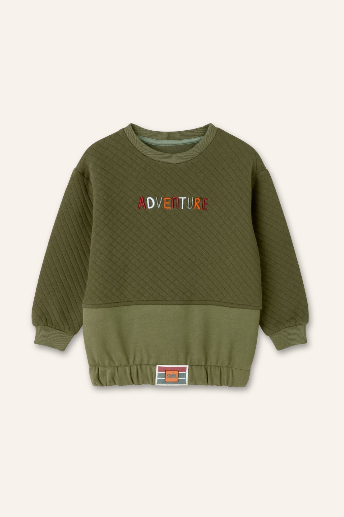 Erkek Çocuk Kapitone Nakış Detaylı Sweatshirt