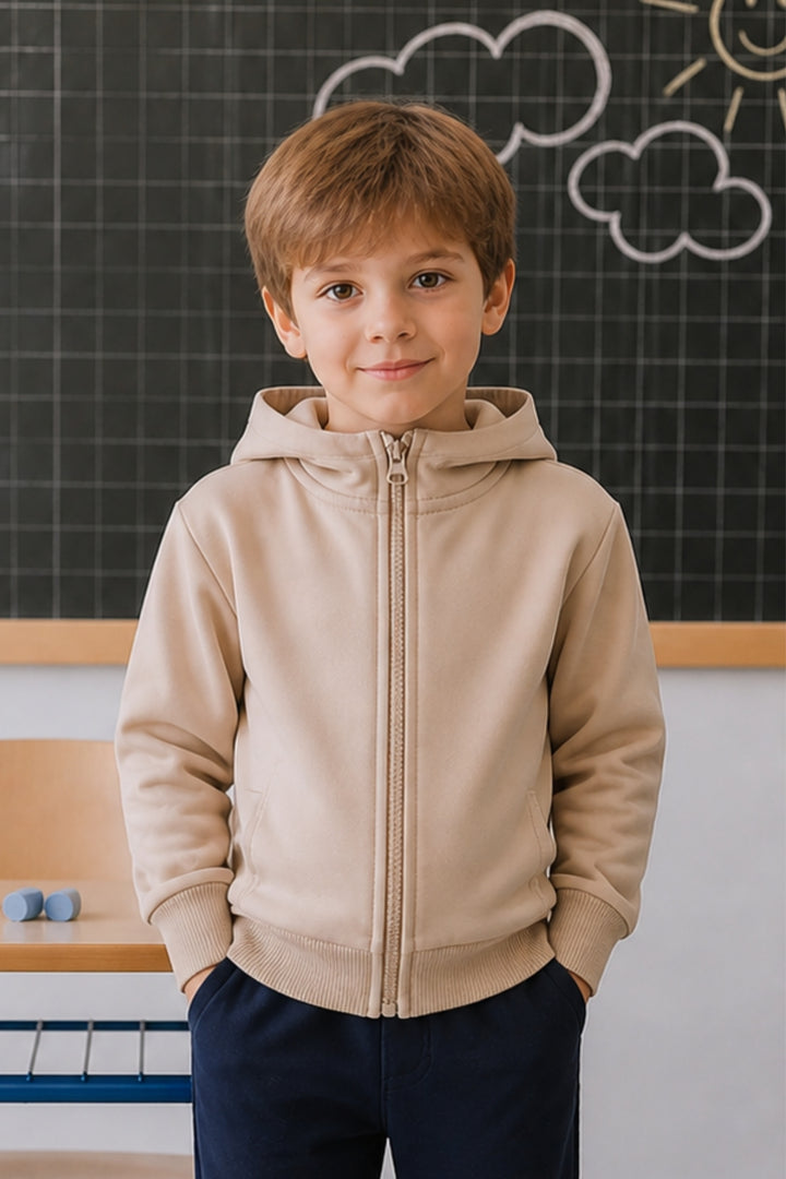 Kız Erkek Çocuk Basic Kapüşonlu Ceket
