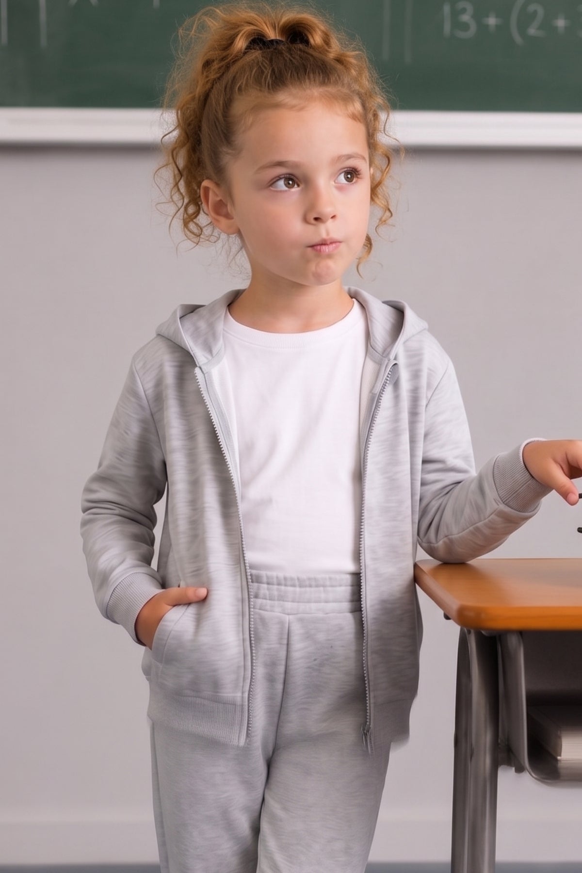 Kız Erkek Çocuk Basic Kapüşonlu Ceket