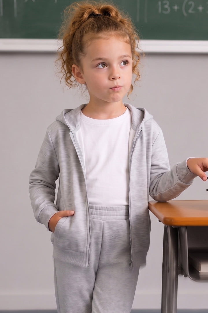 Kız Erkek Çocuk Basic Kapüşonlu Ceket