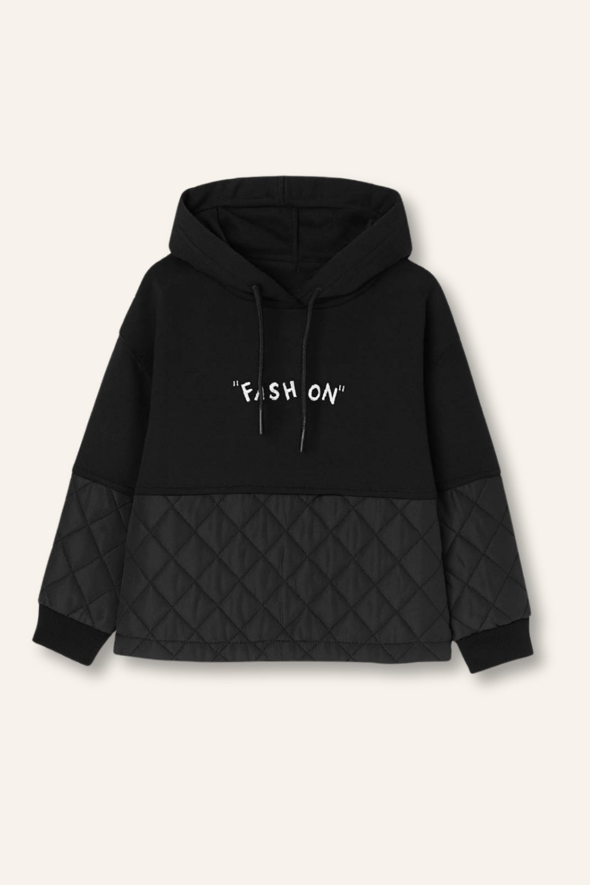 Kız Çocuk Nakış Detaylı Kapitoneli Sweatshirt