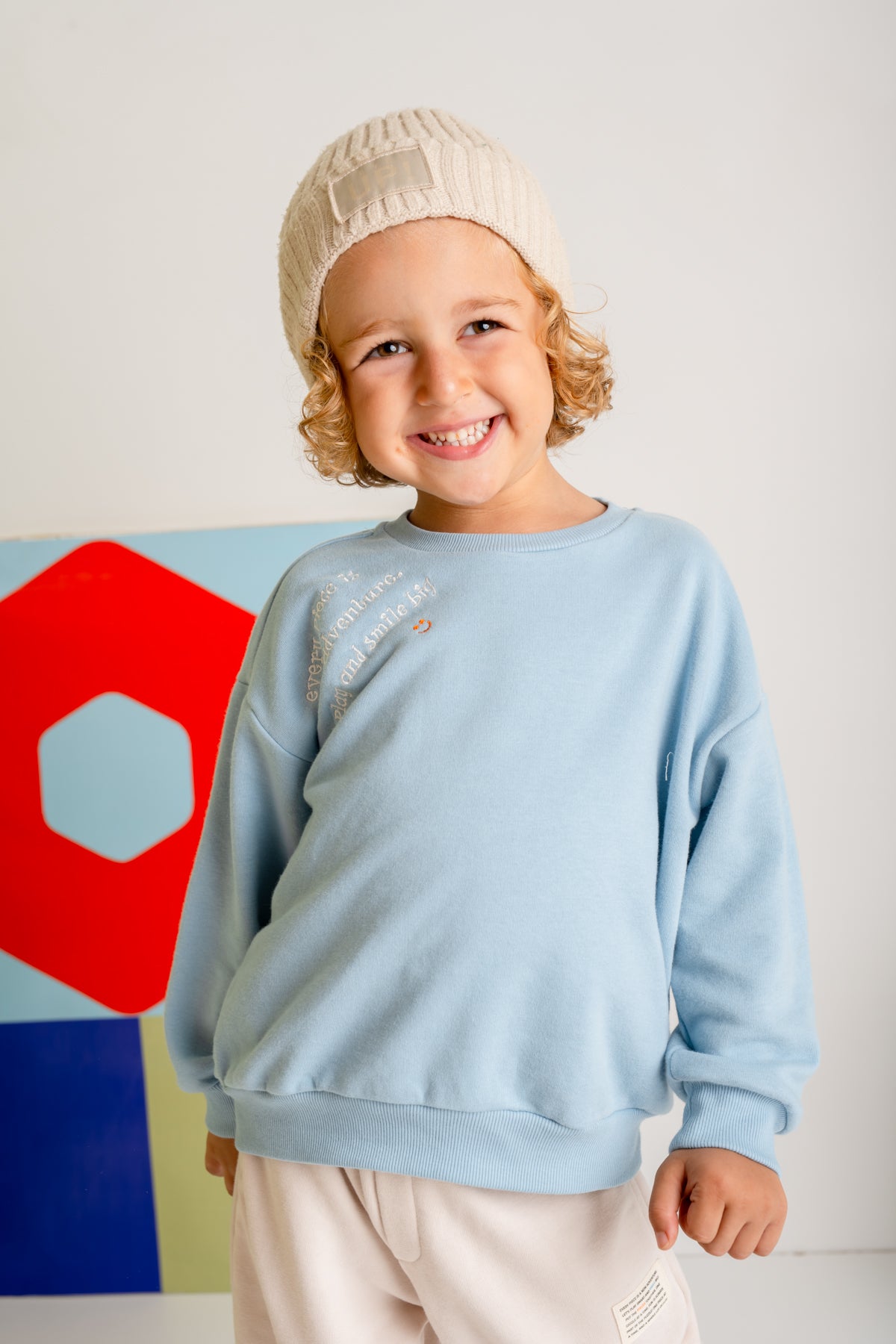 Kız Erkek Çocuk Baskılı Sweatshirt