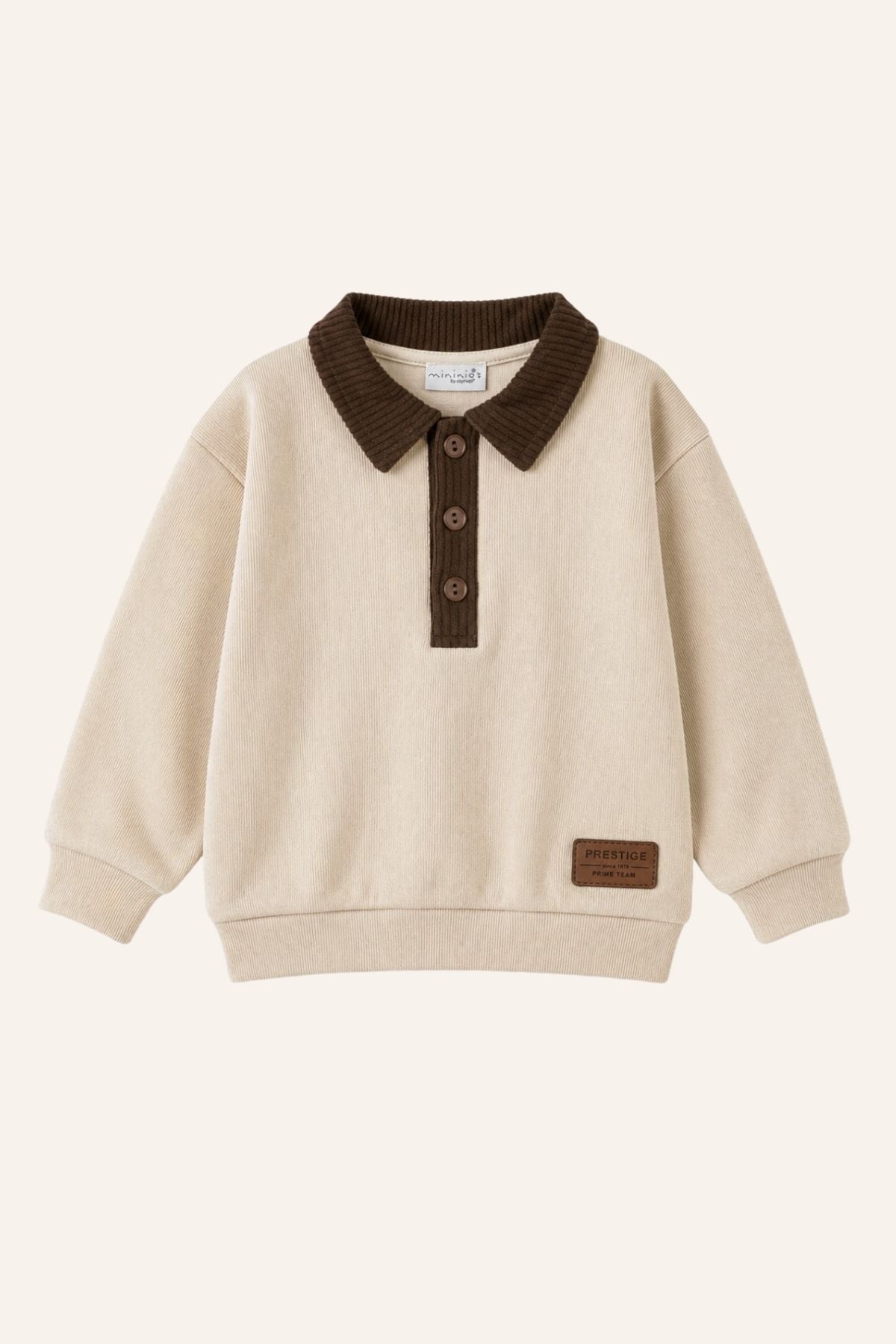 Erkek Çocuk Kadife Yaka Sweatshirt