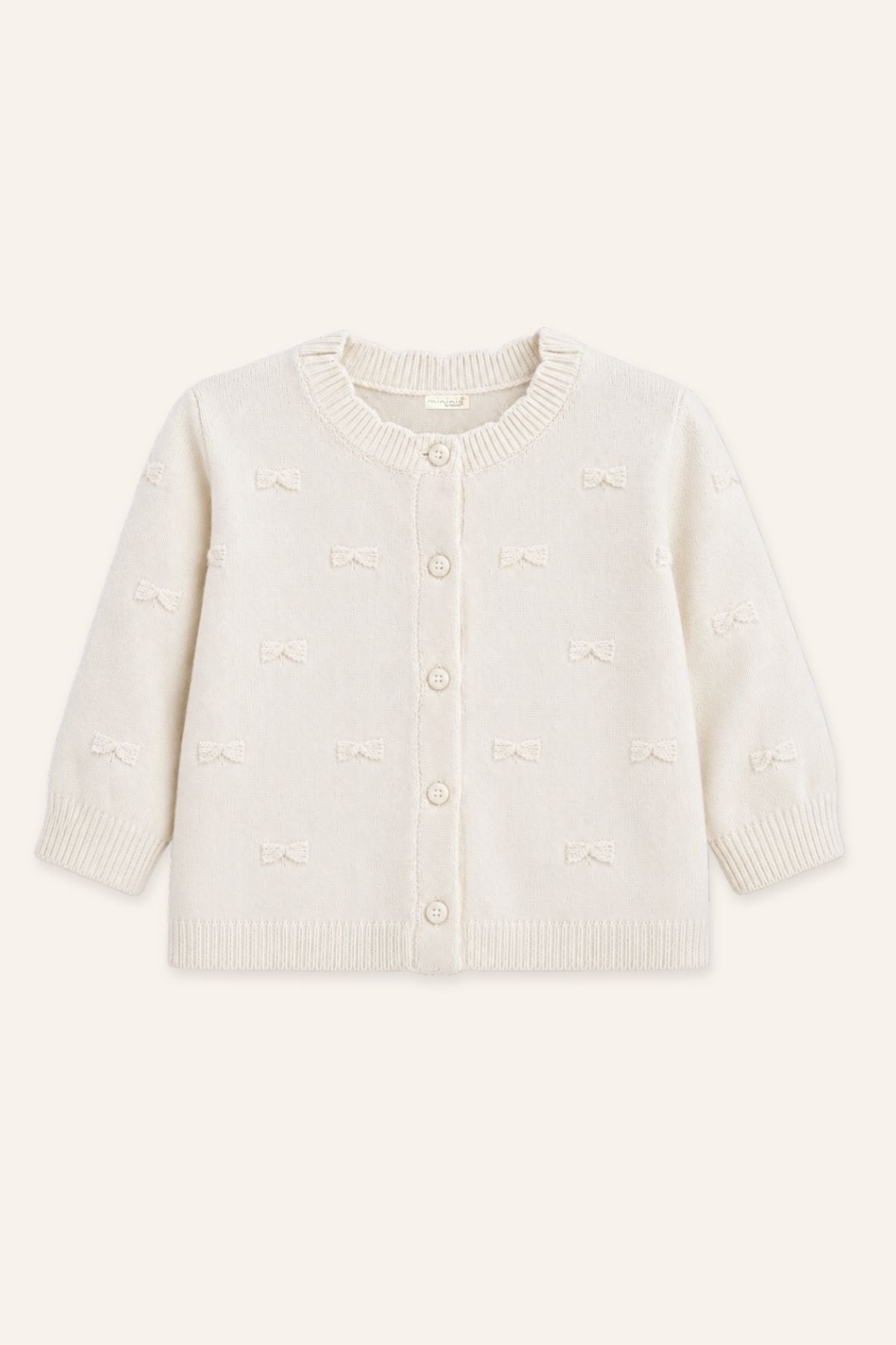 Kız Çocuk Fiyonk Desenli Bolero