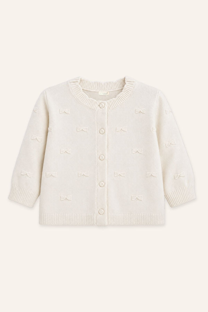 Kız Çocuk Fiyonk Desenli Bolero