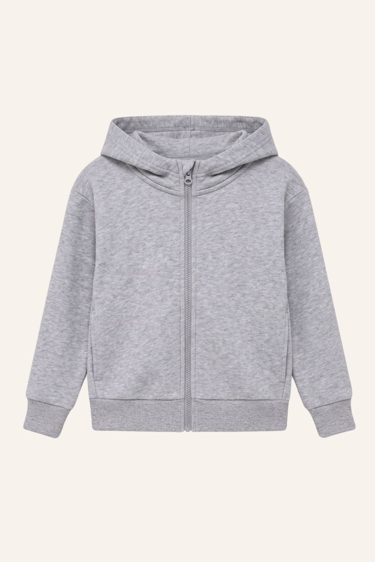 Erkek Çocuk Fermuarlı Kapşonlu Sweatshirt