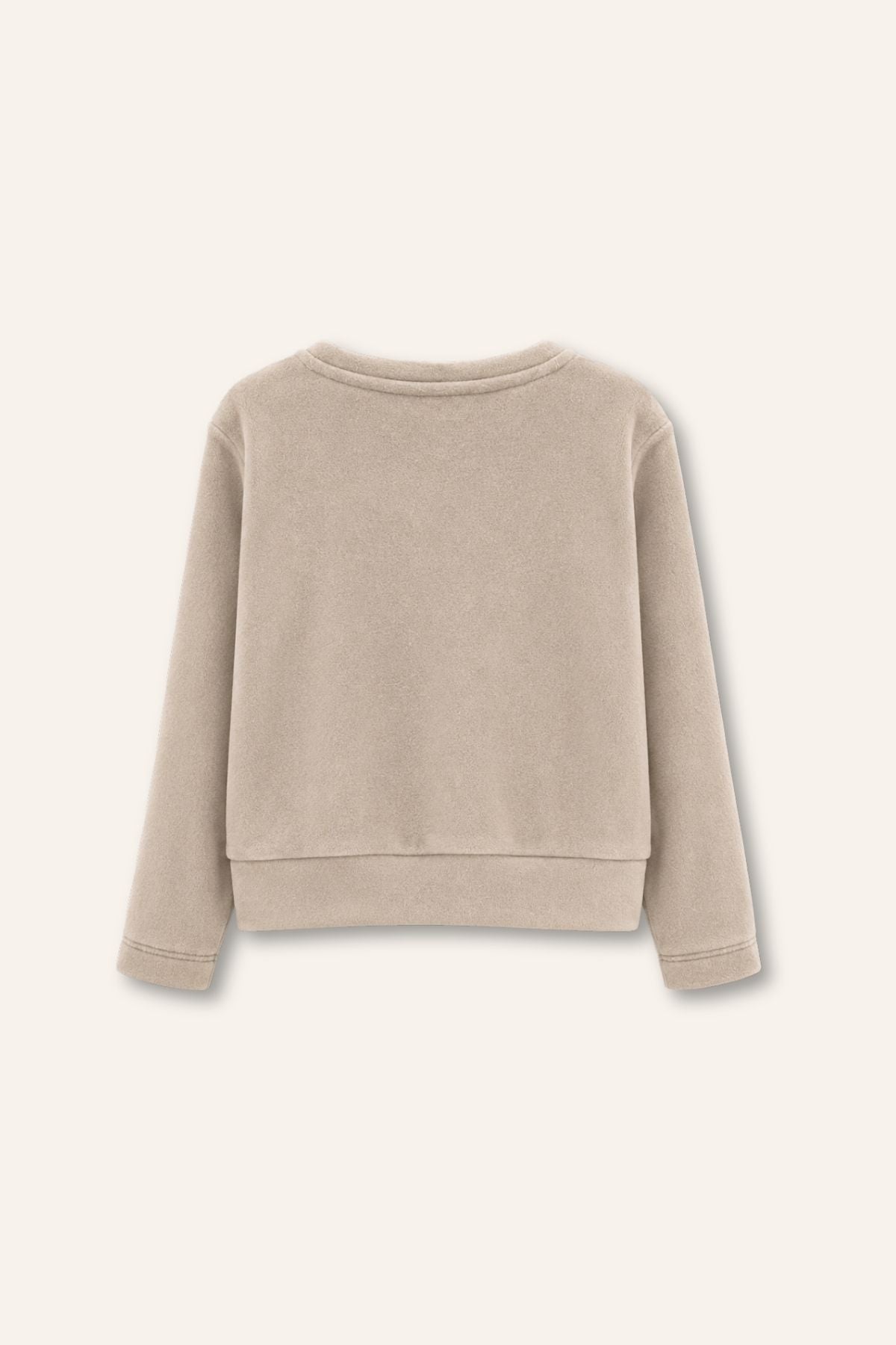 Önden Bağlamalı Kız Çocuk Sweatshirt ve Alt Pantolon