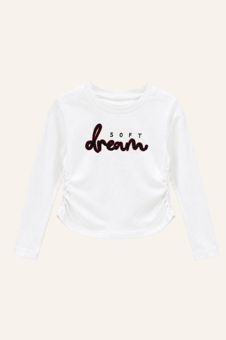 Kız Çocuk Nakışlı Tshirt Ve Şort Etek