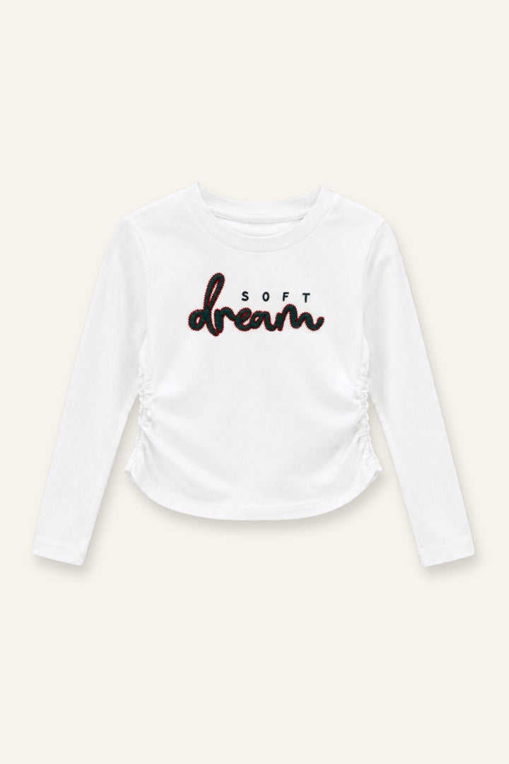 Kız Çocuk Nakışlı Tshirt Ve Şort Etek