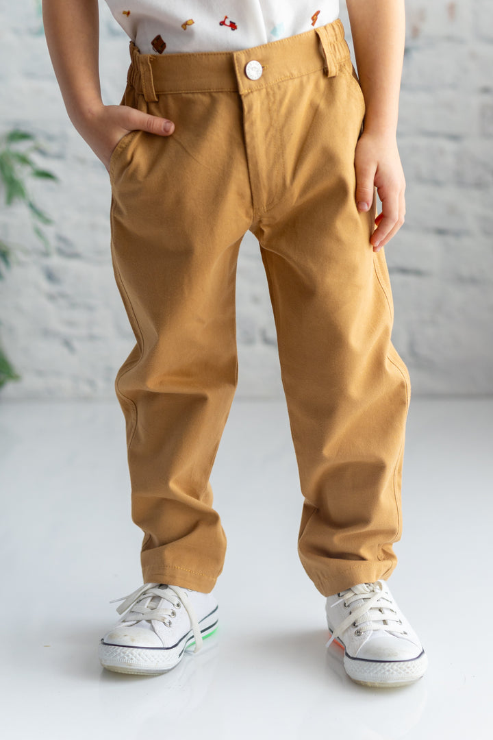 Erkek Çocuk Gabardin Düz Pantolon