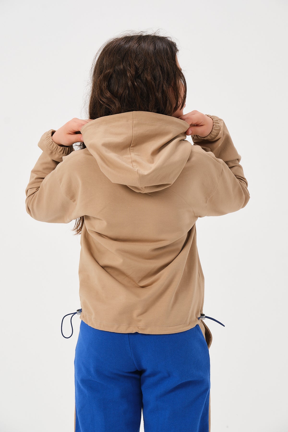 Kiz Erkek Çocuk Baskili Kapüsonlu Sweatshirt