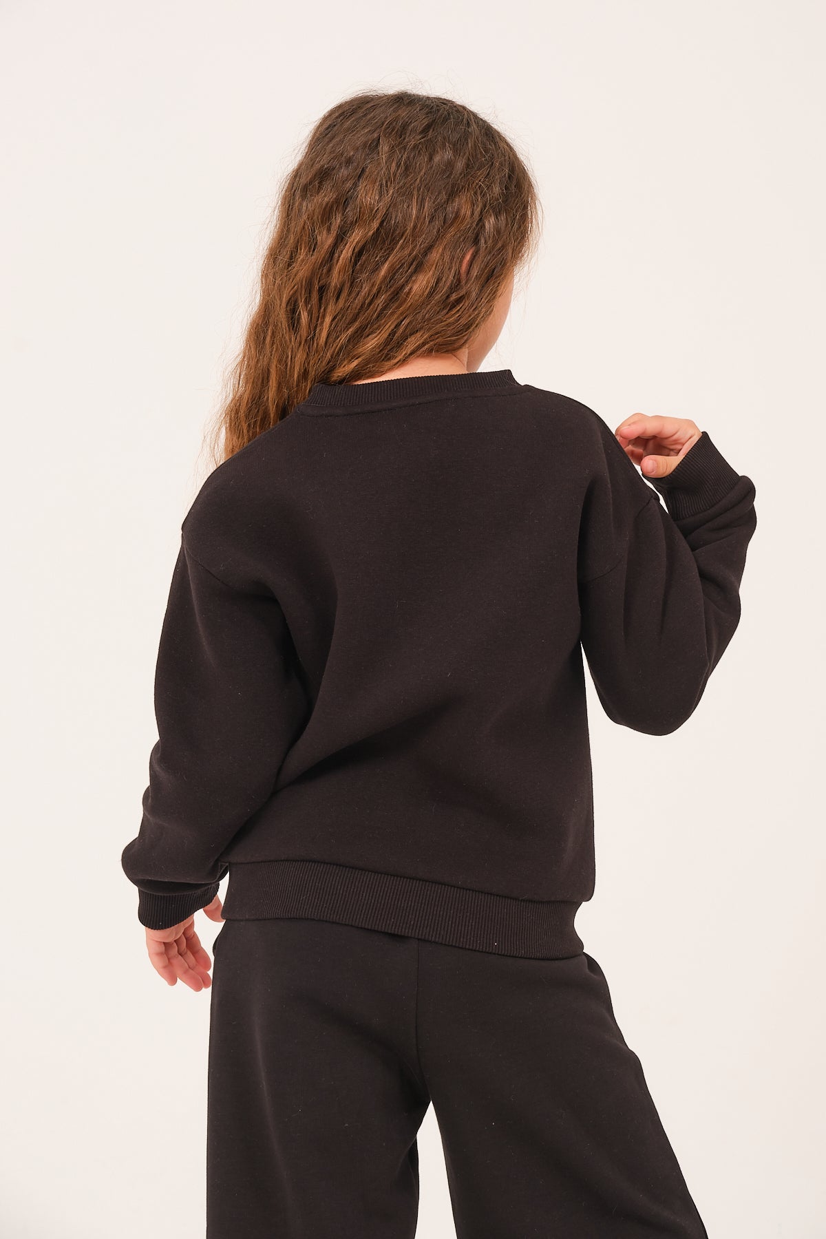 Genç Kız Çocuk Nakış Detaylı Sweatshirt