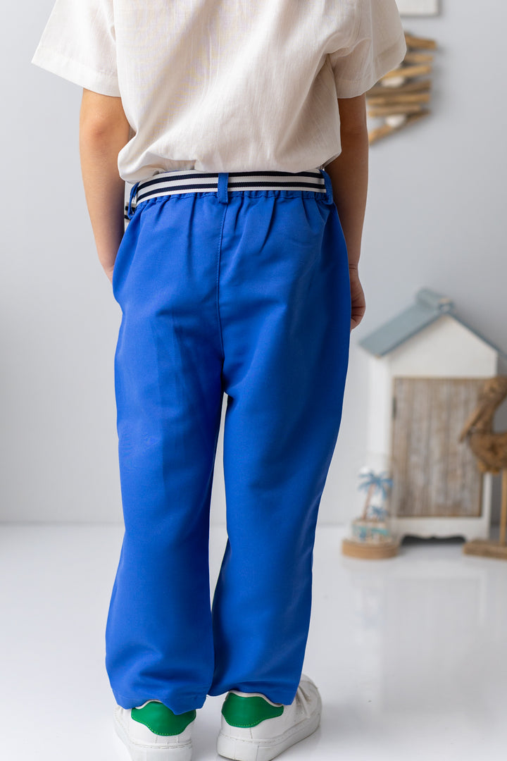 Erkek Bebek Kemerli Gabardin Pantolon