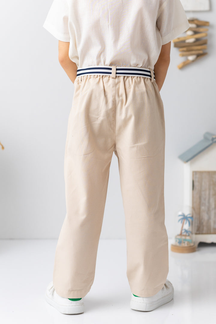 Erkek Bebek Kemerli Gabardin Pantolon