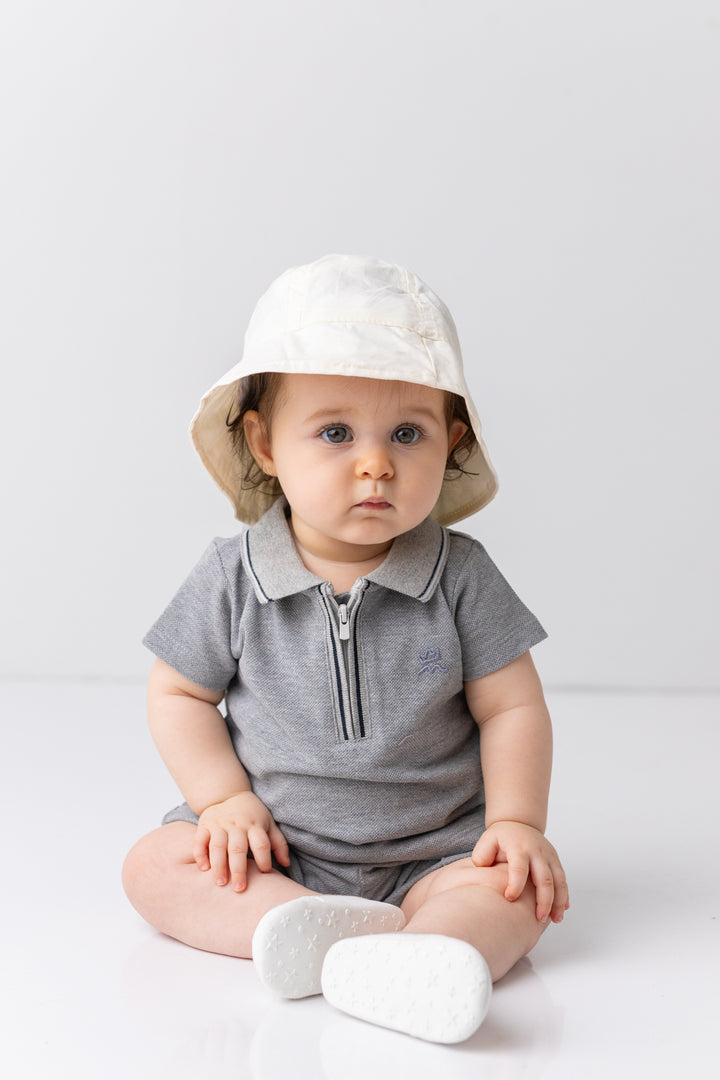 Erkek Bebek Polo Yaka T-shirt ve Şort İkili Takım