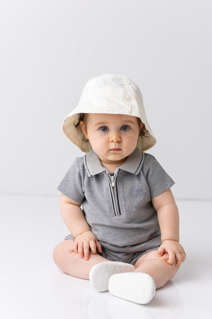 Erkek Bebek Polo Yaka T-shirt ve Şort İkili Takım
