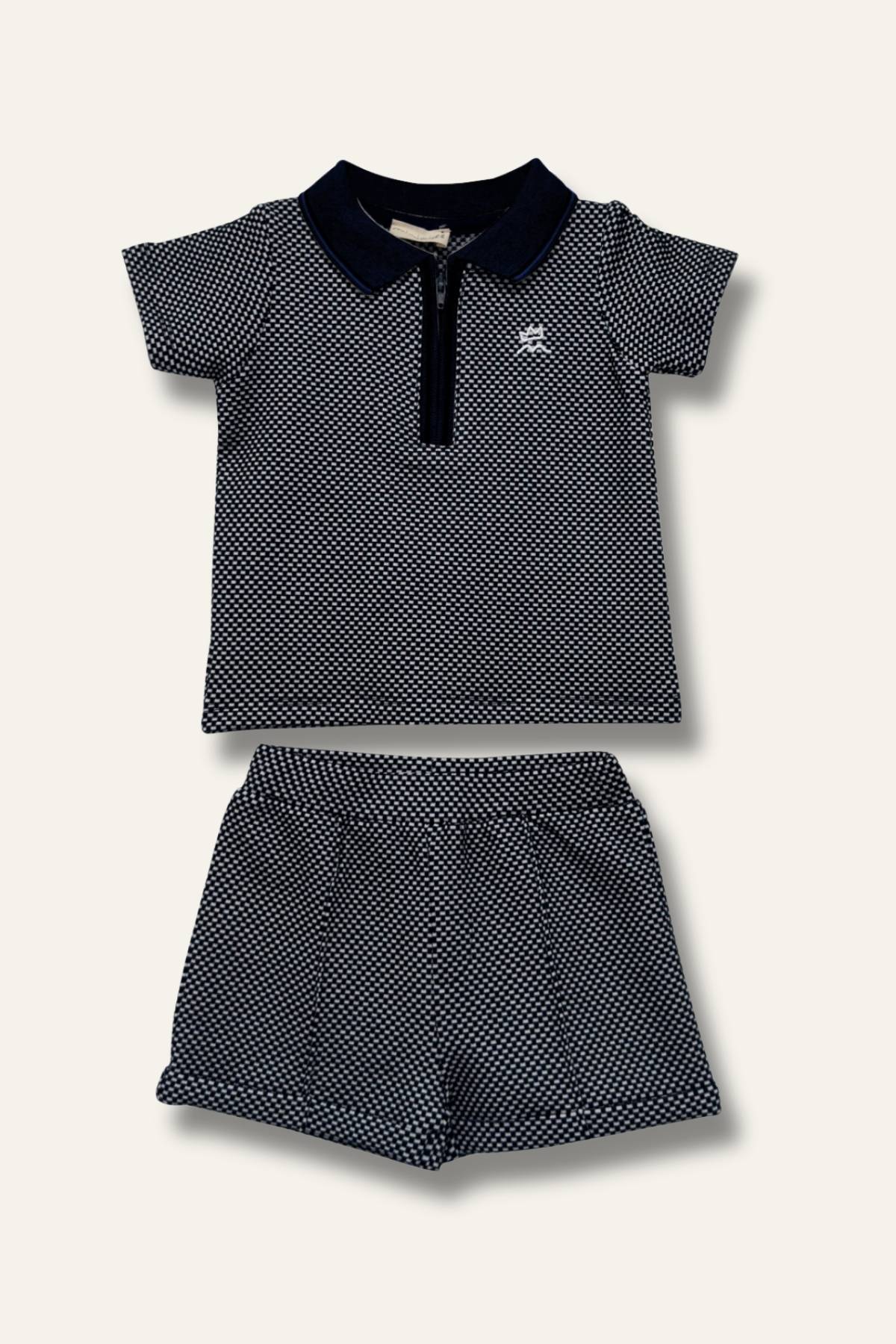 Erkek Bebek Polo Yaka T-shirt ve Şort İkili Takım