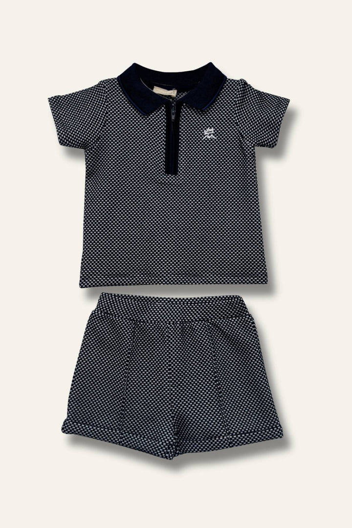 Erkek Bebek Polo Yaka T-shirt ve Şort İkili Takım