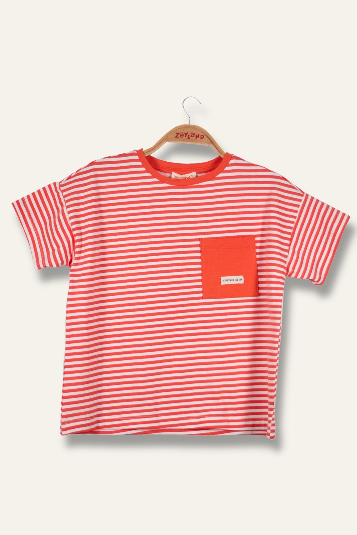Erkek Çocuk Çizgili Çepli T-Shirt