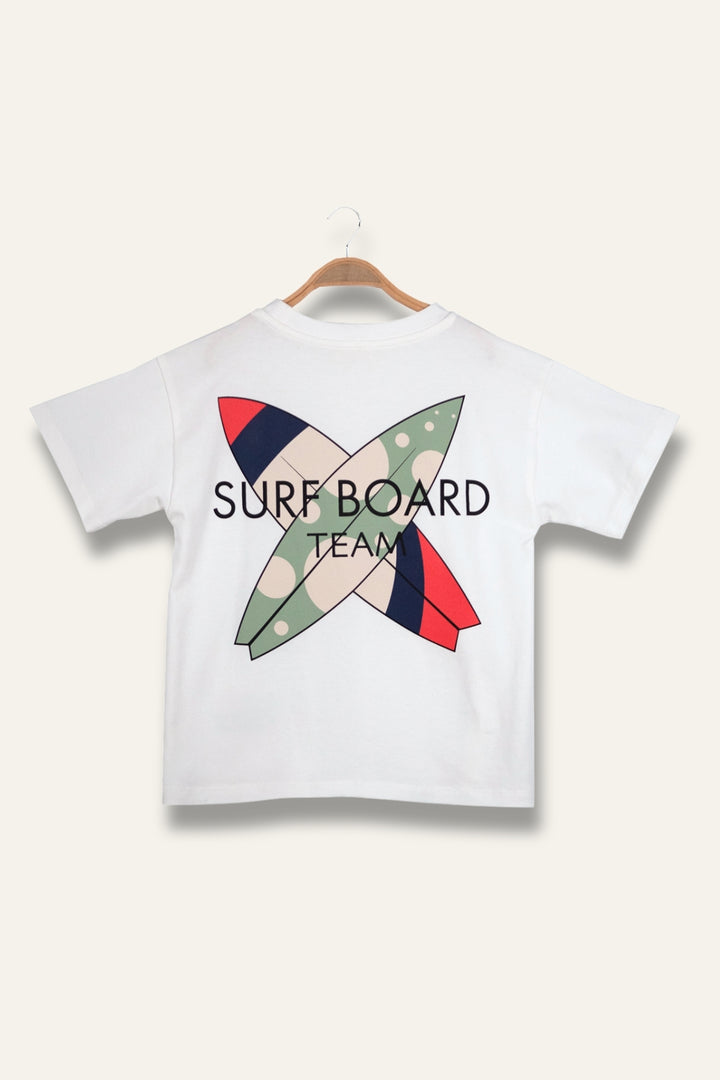 Erkek Çoçuk Sörf Baskılı T-Shirt