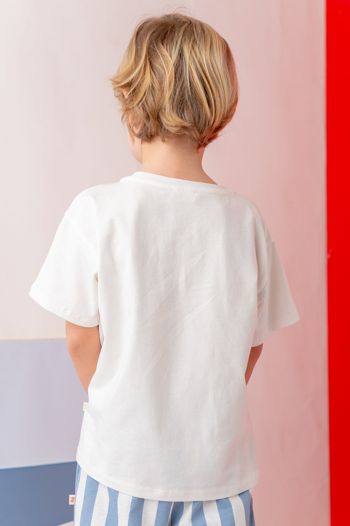 Erkek Çoçuk Sörf Baskılı T-Shirt