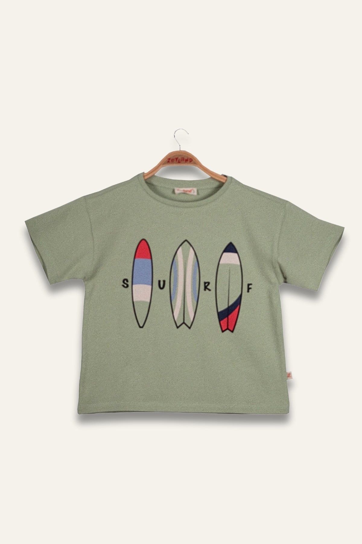 Erkek Çoçuk Sörf Baskılı T-Shirt