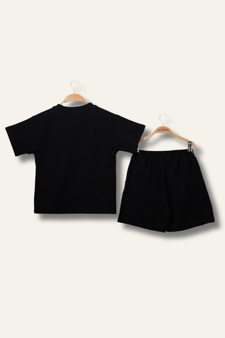 Erkek Çoçuk Sörf Baskılı T-Shirt Kısa Şort Takım