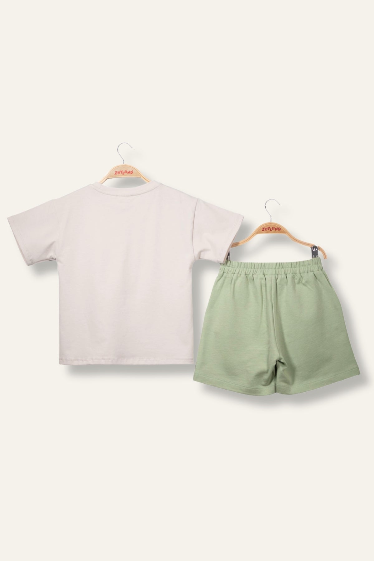 Erkek Çoçuk Sörf Baskılı T-Shirt Kısa Şort Takım