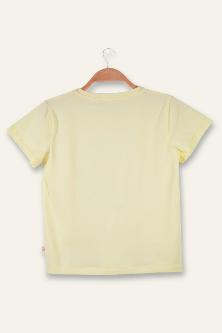 Kız Çocuk Hawaı Baskılı T-Shirt
