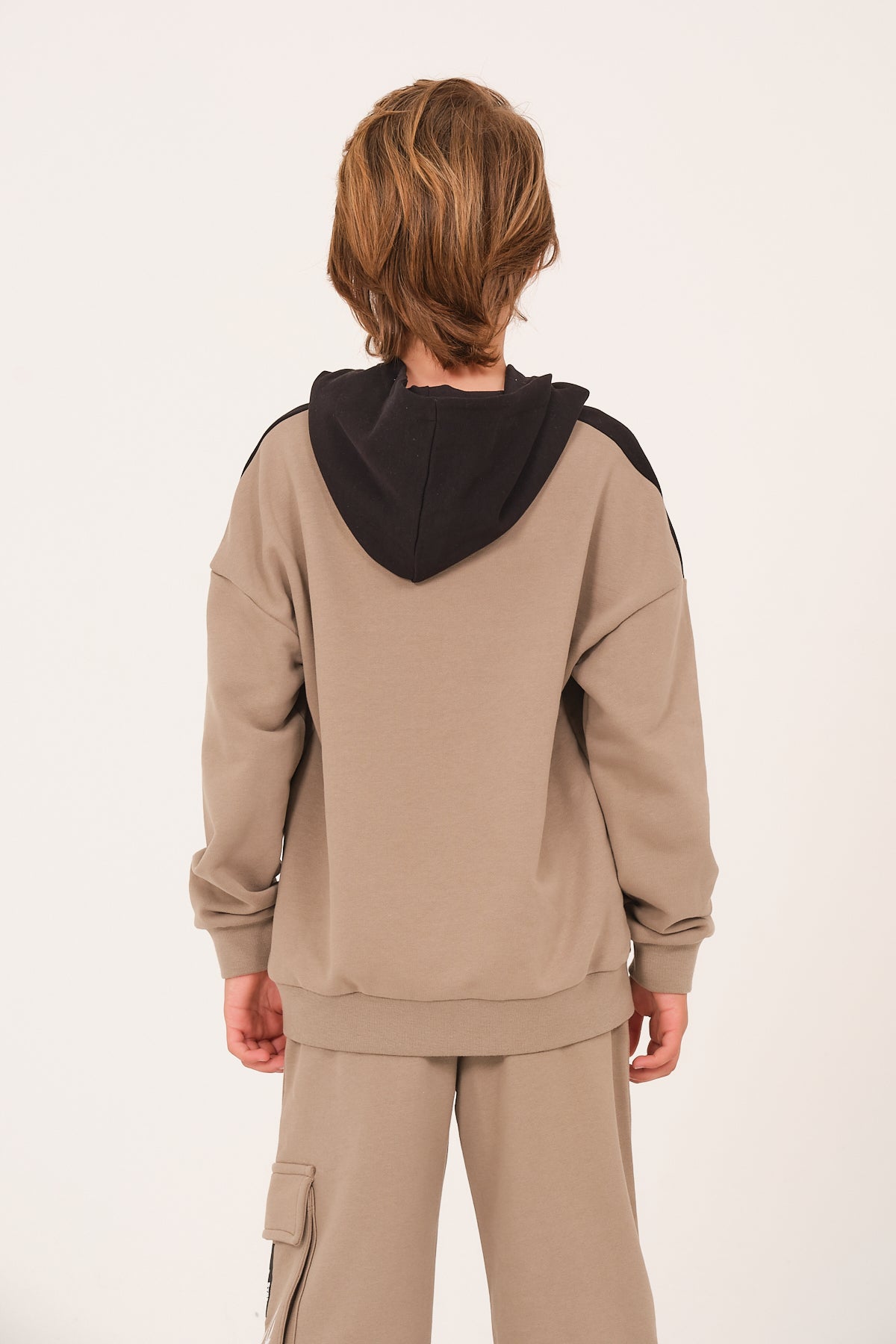 Kiz Erkek Çocuk Baskili Kapüsonlu Sweatshirt
