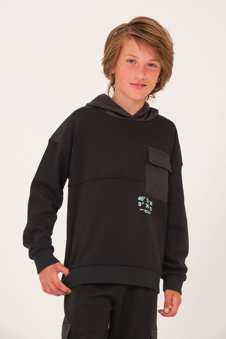Kiz Erkek Çocuk Kapüsonlu Sweatshirt