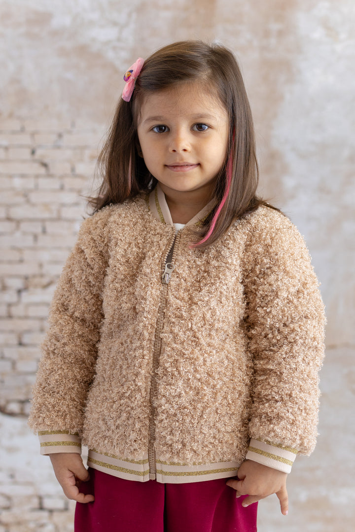 Kız Bebek Peluş Mont