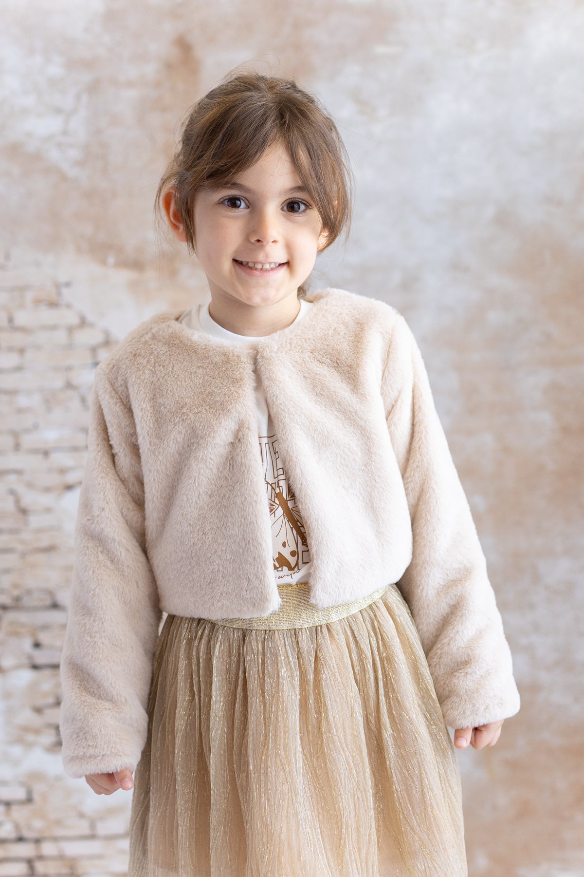 Kız Bebek Peluş Mont