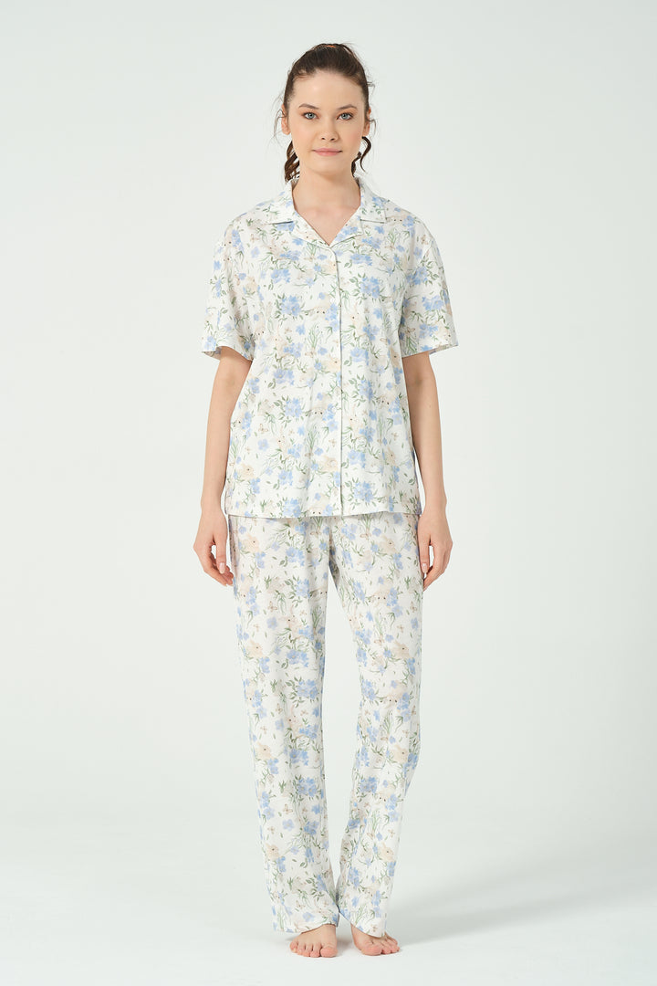 Kadın Tavşan Desenli Pijama Takımı