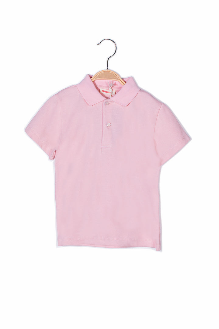 Kiz Erkek Çocuk Polo Yaka Kisa Kol T-shirt