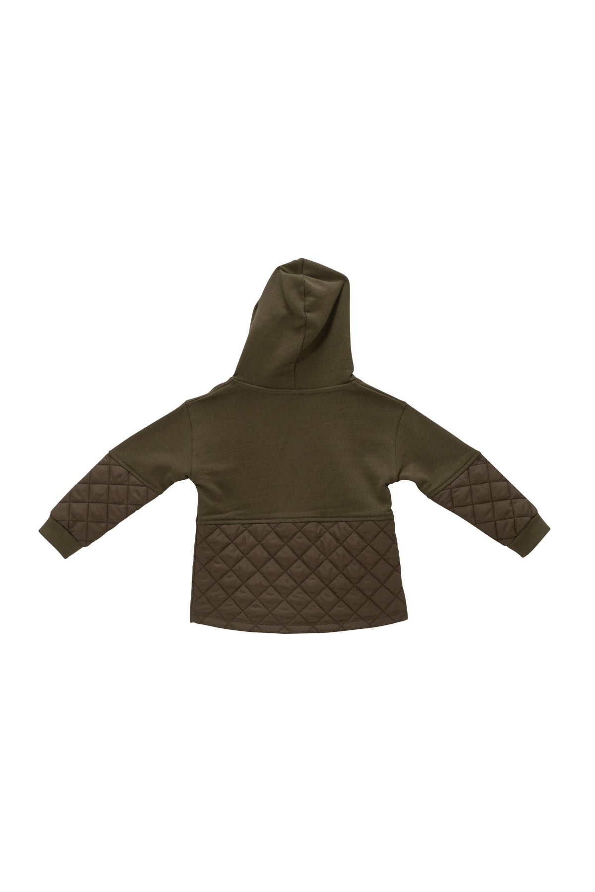 Kız Çocuk Nakış Detaylı Kapitoneli Sweatshirt
