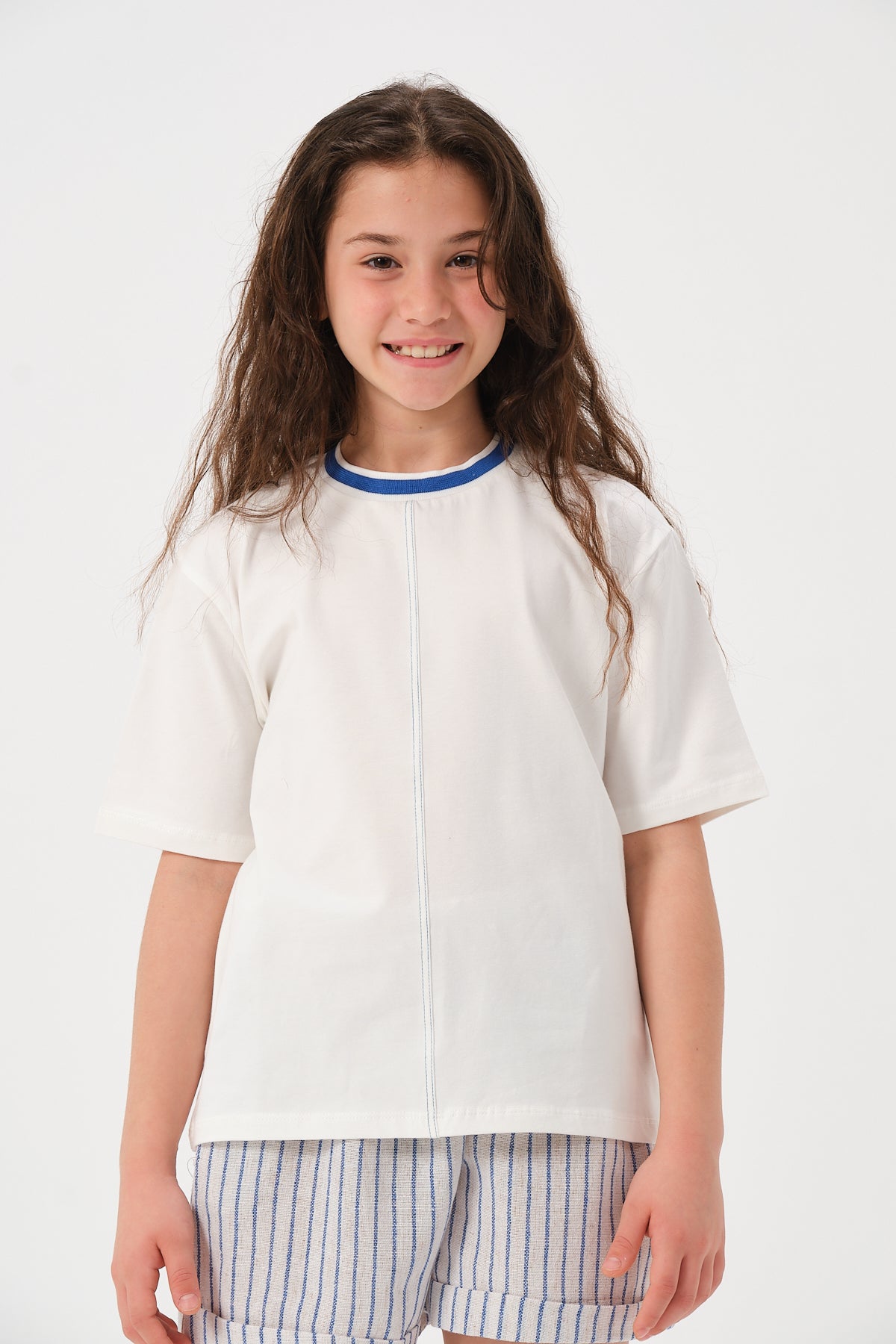 Genç Kiz Çocuk Yazi Baskili T-shirt