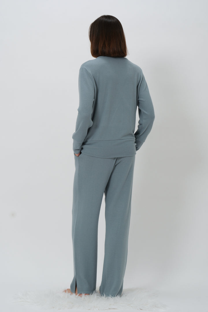 Kadın Kruvaze Yaka Pijama Takımı