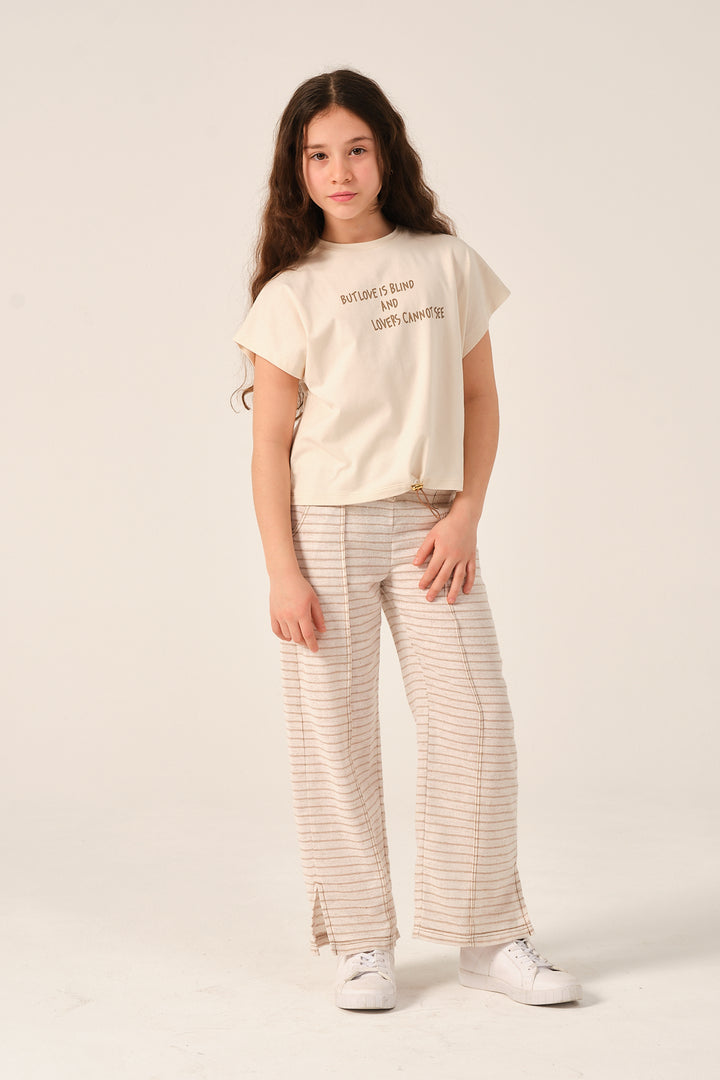 GENC KIZ COCUK BASKILI T-SHIRT