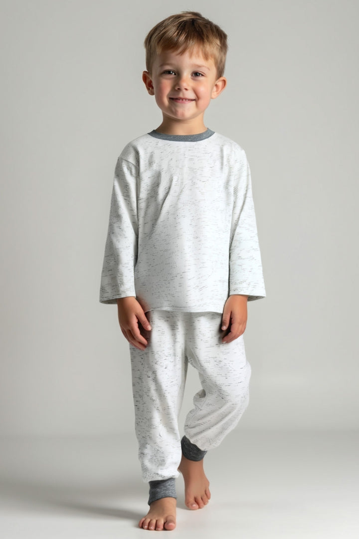 Kiz Erkek Çocuk Desenli Pijama Takimi