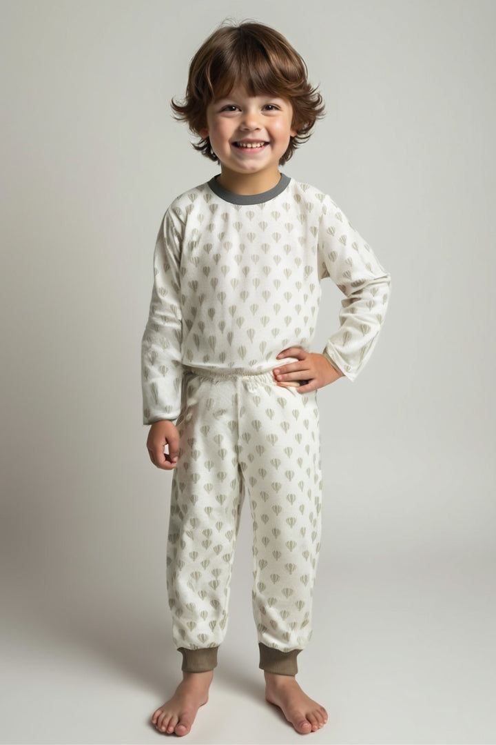 Kiz Erkek Çocuk Desenli Pijama Takimi