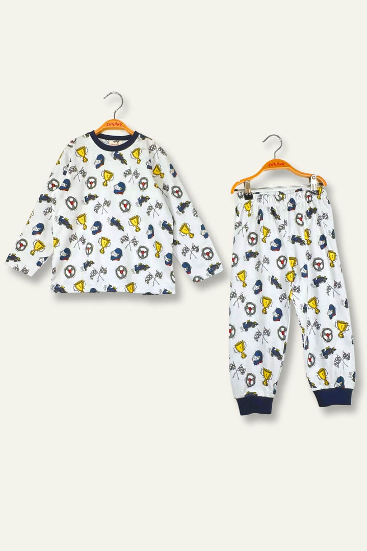 Kiz Erkek Çocuk Desenli Pijama Takimi