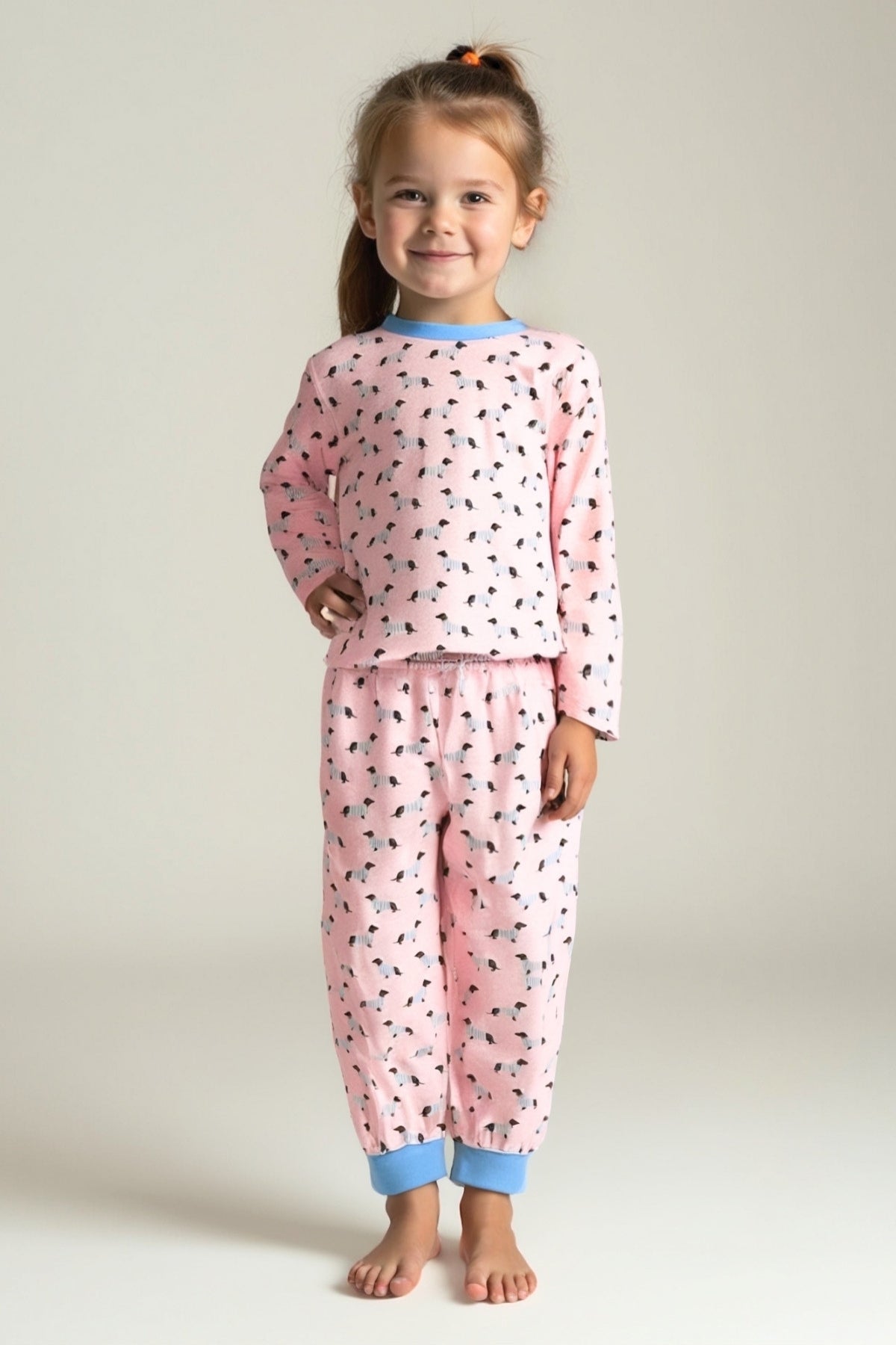 Kiz Erkek Çocuk Desenli Pijama Takimi