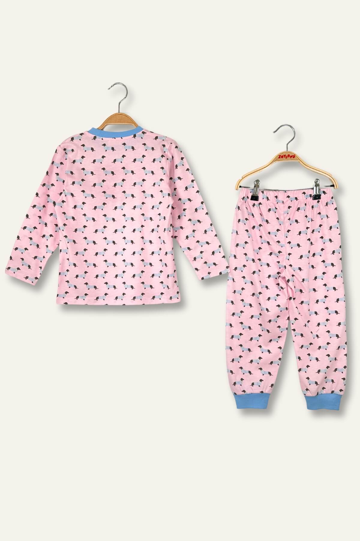 Kiz Erkek Çocuk Desenli Pijama Takimi