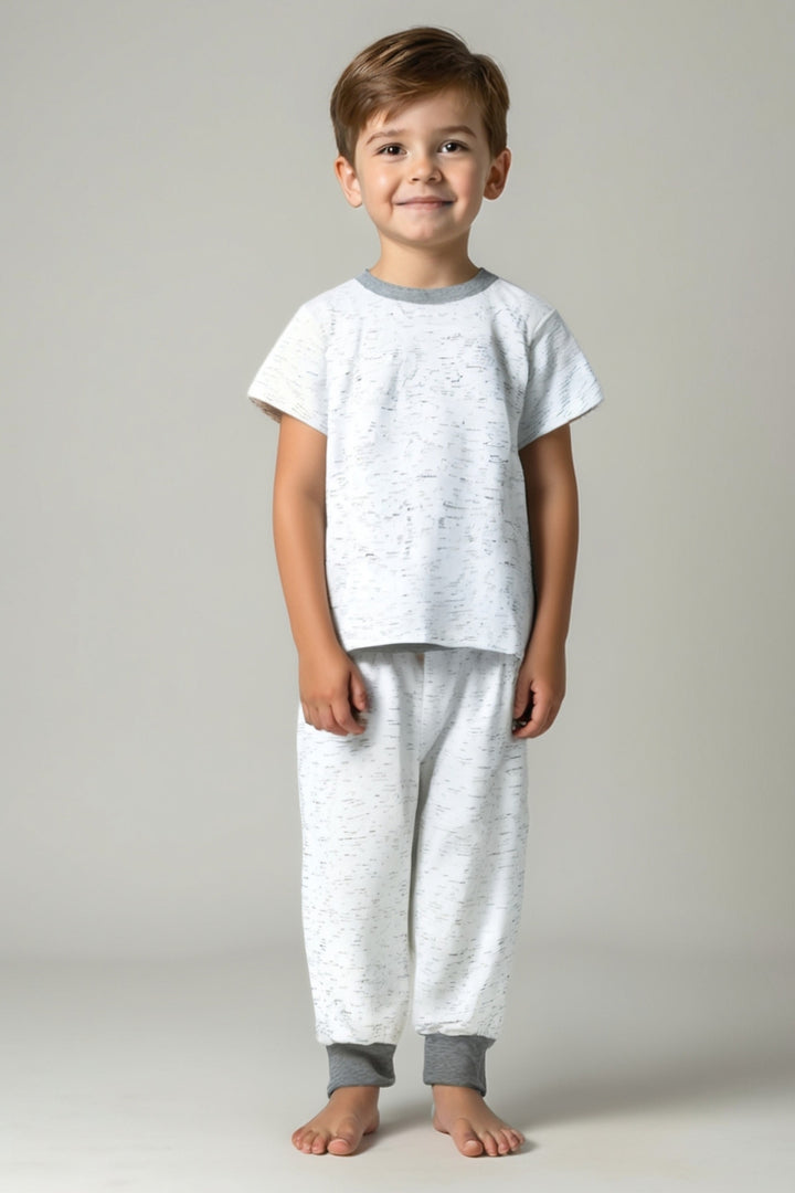 Kiz Erkek Çocuk Kirçilli Pijama Takimi